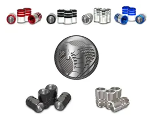 Wheel Valve Caps for Bikes Alloy Edition Look